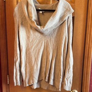 Cozy Loft Tan Cowl Neck Sweater